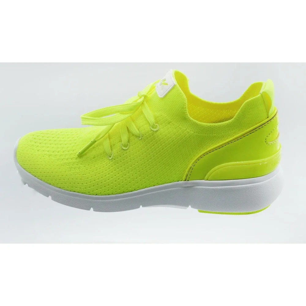 Michael Kors Kyla Trainer Neon Yellow Knit Sneakers 49T9KLFP4D Womens 5M